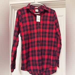 J. Crew Boy Fit Flannel Shirt